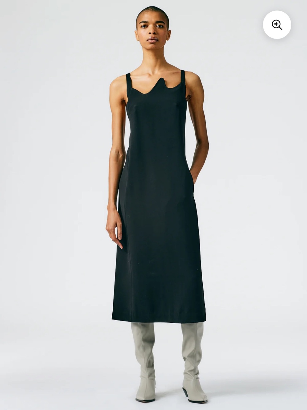 Tibi Fluid Drape Squiggly Dress - Picture 2 of 8